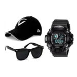 Men & Boys Accessories Combo – Watch, Cap and Sunglass Combo of 3