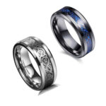 Black and Blue Rings for Men & Boys